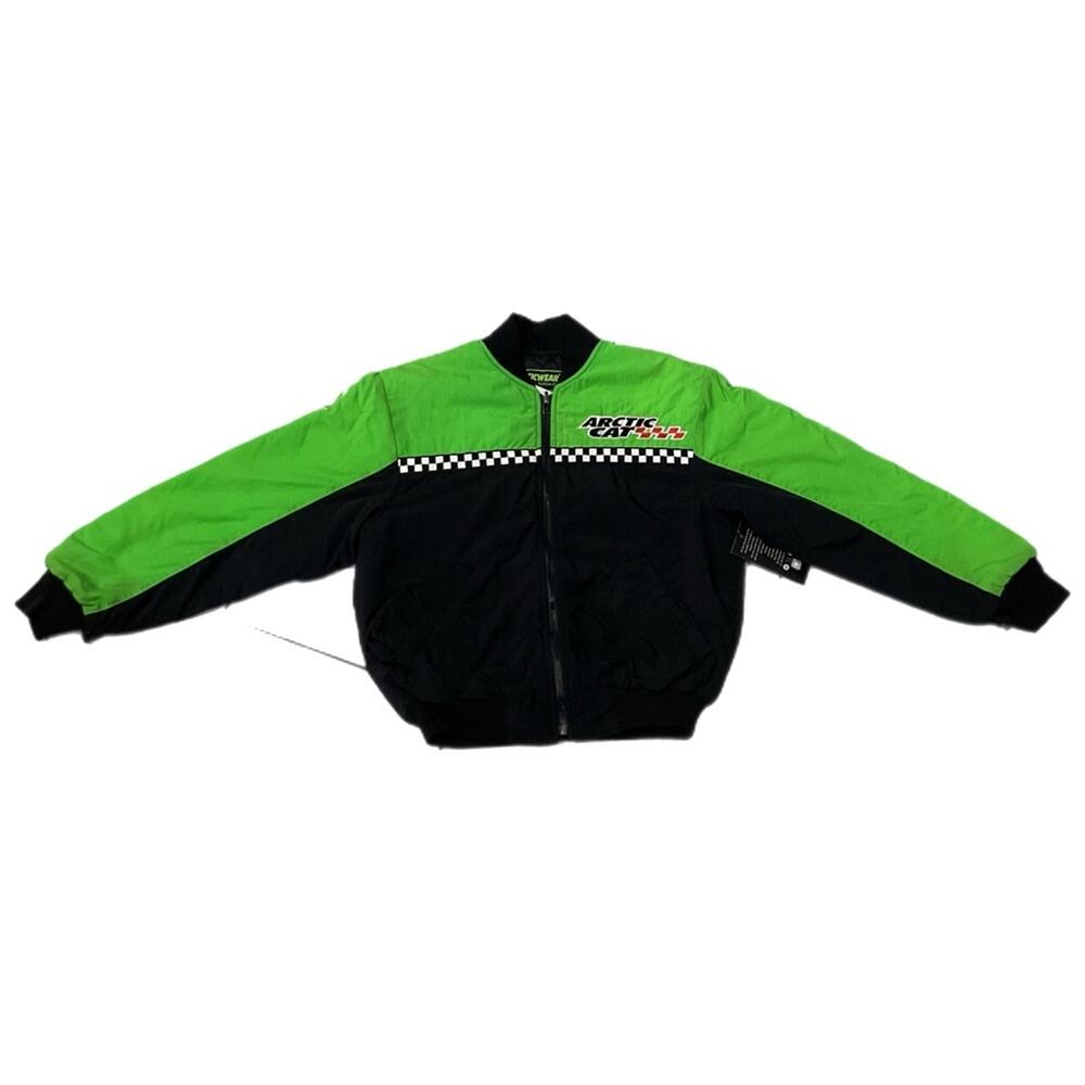 Vintage Youth Artic Cat Checkerboard Racing Jacket